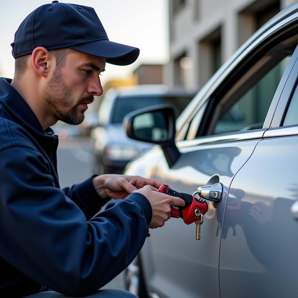 Calling a Locksmith for Locked Car