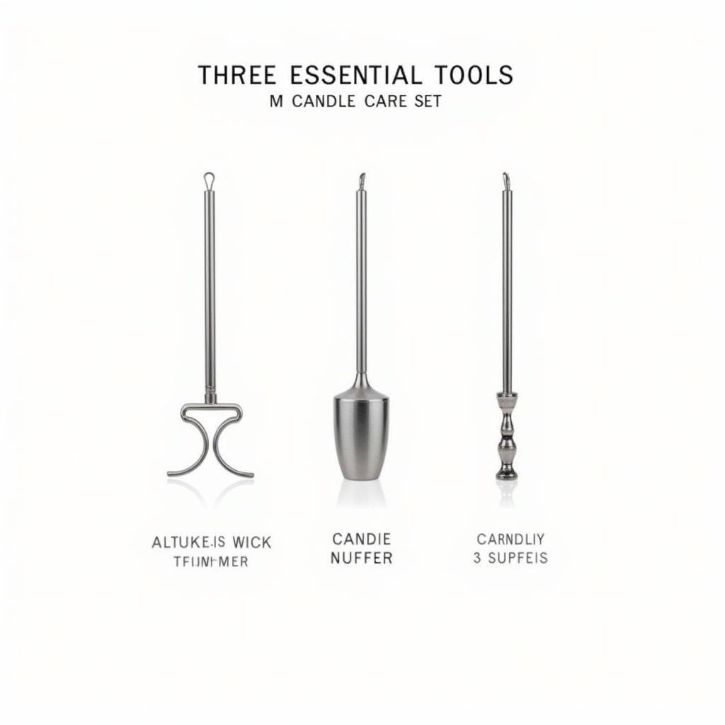 Essential Candle Care Tools: Wick Trimmer, Snuffer, and Dipper