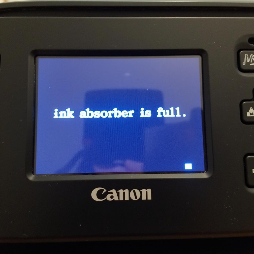 Canon MP237 Printer Displaying Error Message