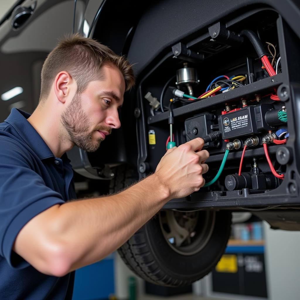 Car Alarm System Installation