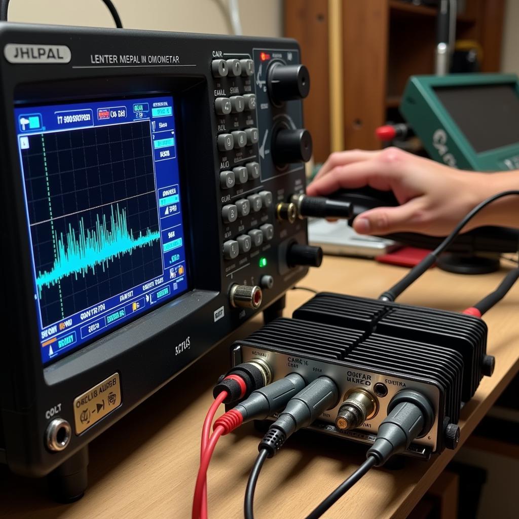 Using an oscilloscope to analyze car amplifier signals