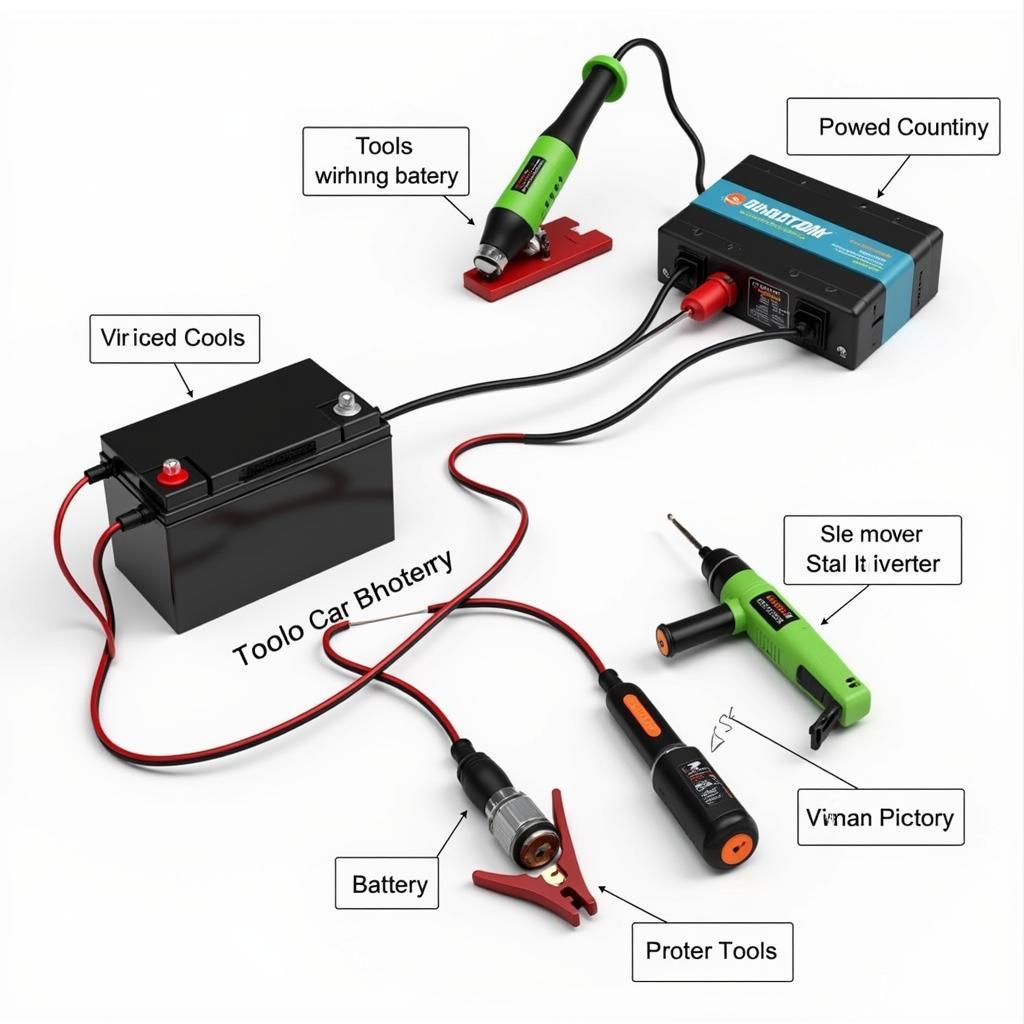 Car Battery Power Inverter Setup