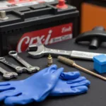 Car Battery Removal Tools: Wrenches, Gloves, and Terminal Cleaner