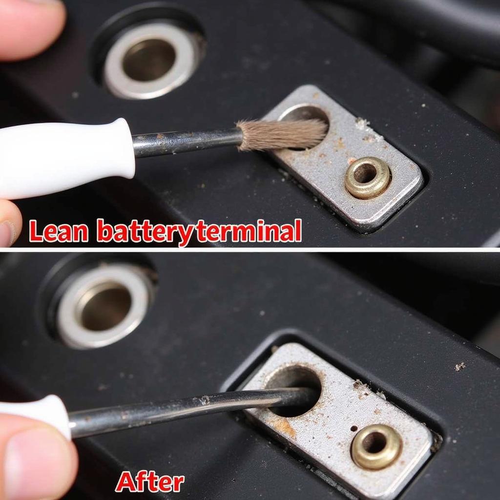 Cleaning Corroded Car Battery Terminals