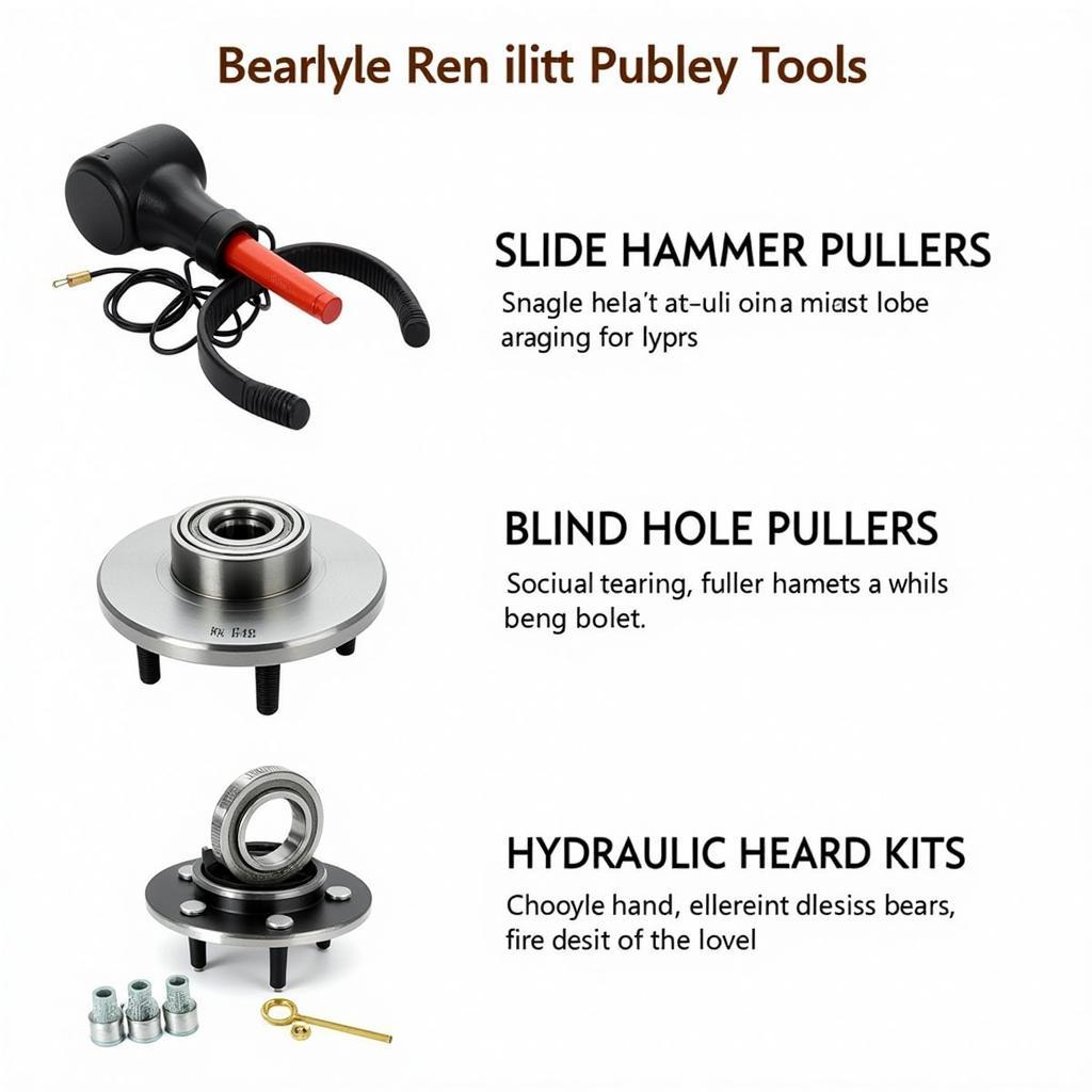 Different Types of Car Bearing Removal Tools