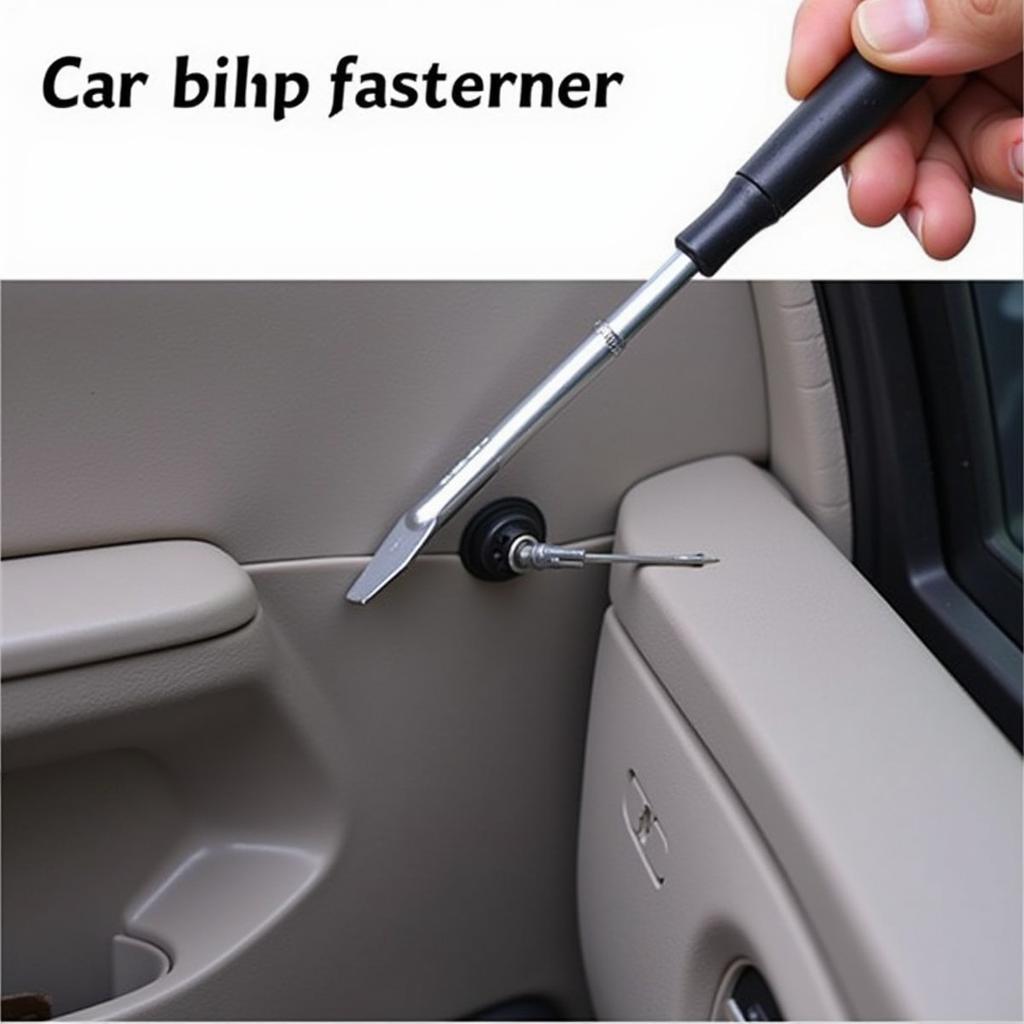 Car Body Clip Removal Tool in Action