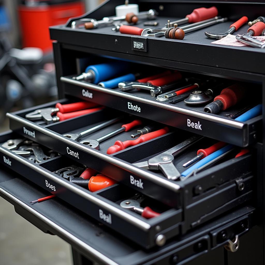 Car Body Repair Tool Kit Organization