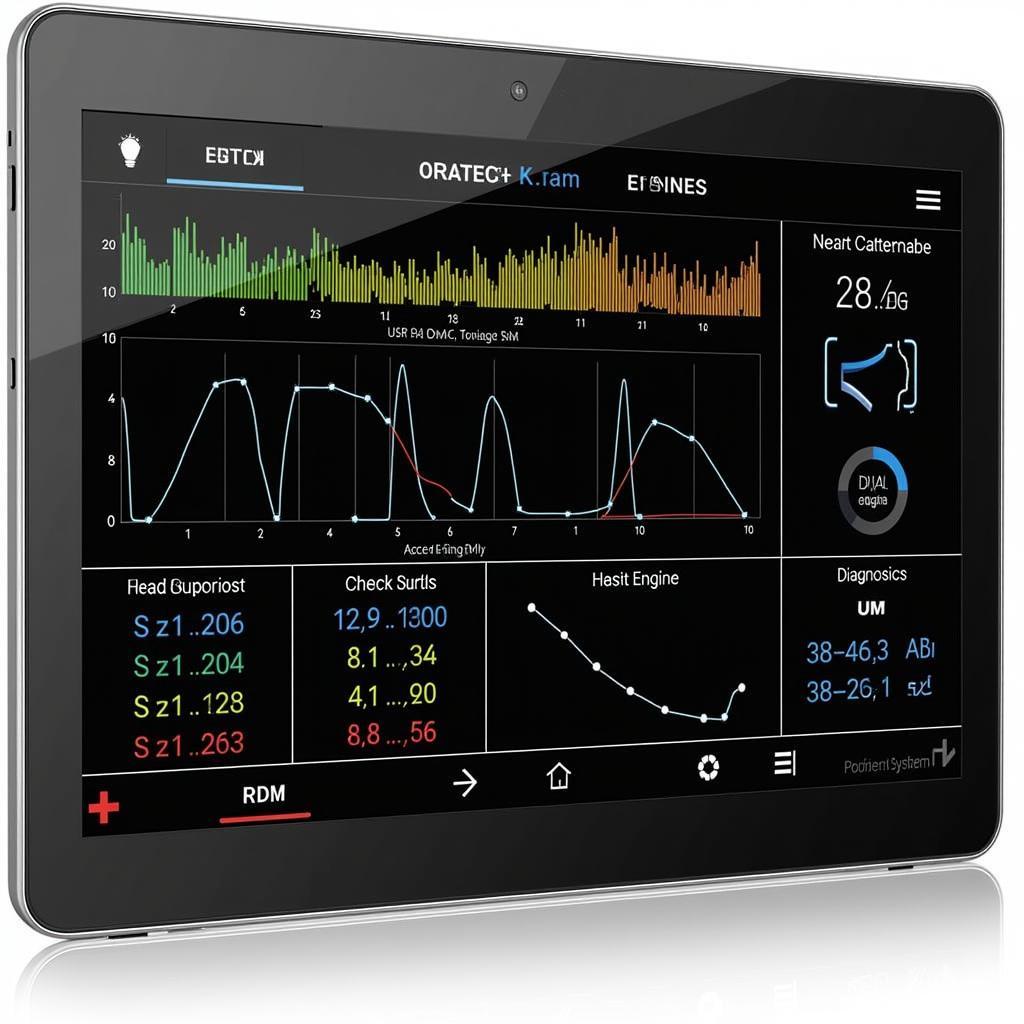 Car buddy tool displaying advanced diagnostic information, including live data and system diagnostics.