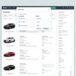 Car Buying Comparison Tool Interface