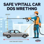 Car Cleaning Pressure Washer Safety Demonstration