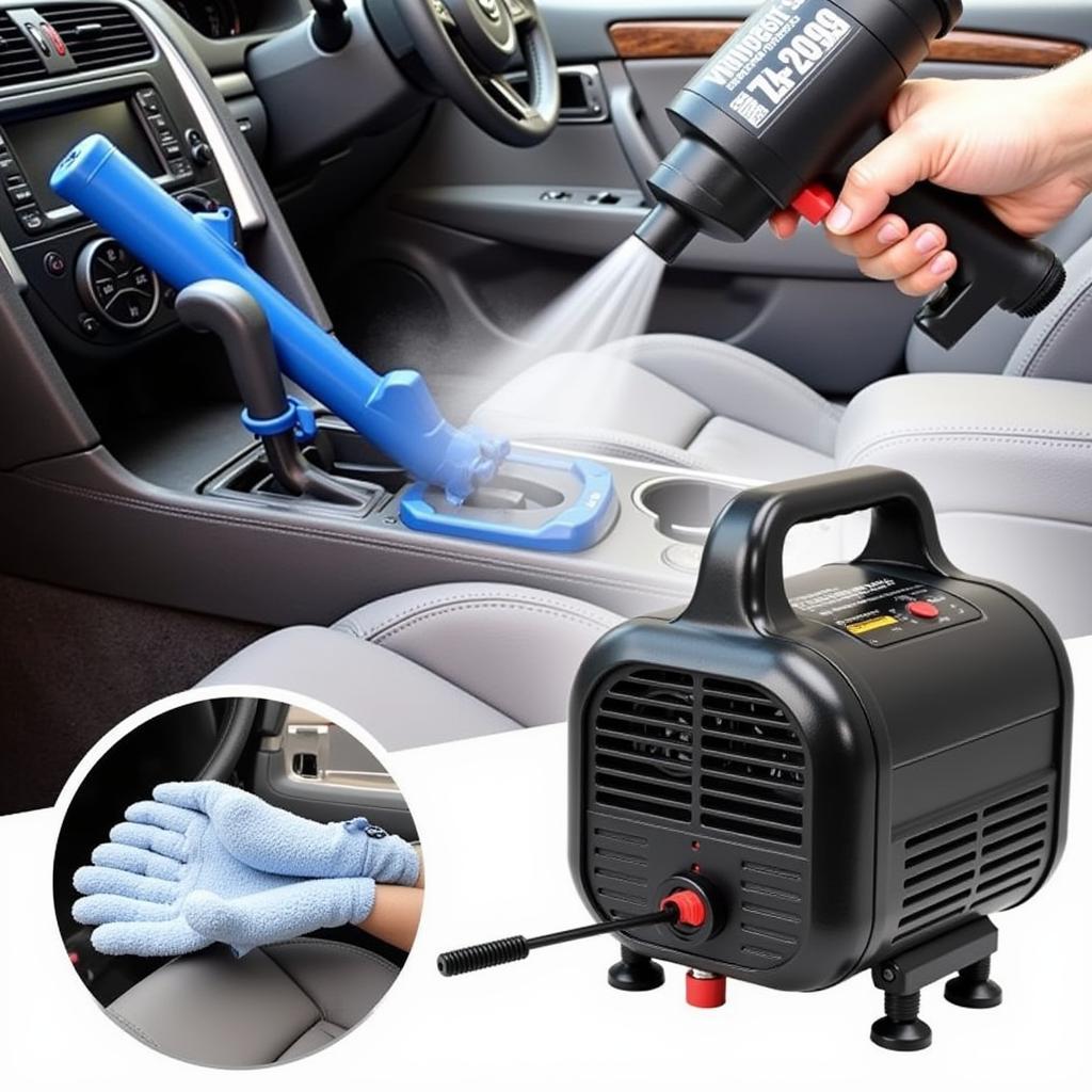 Car Detailing Compressor in Use