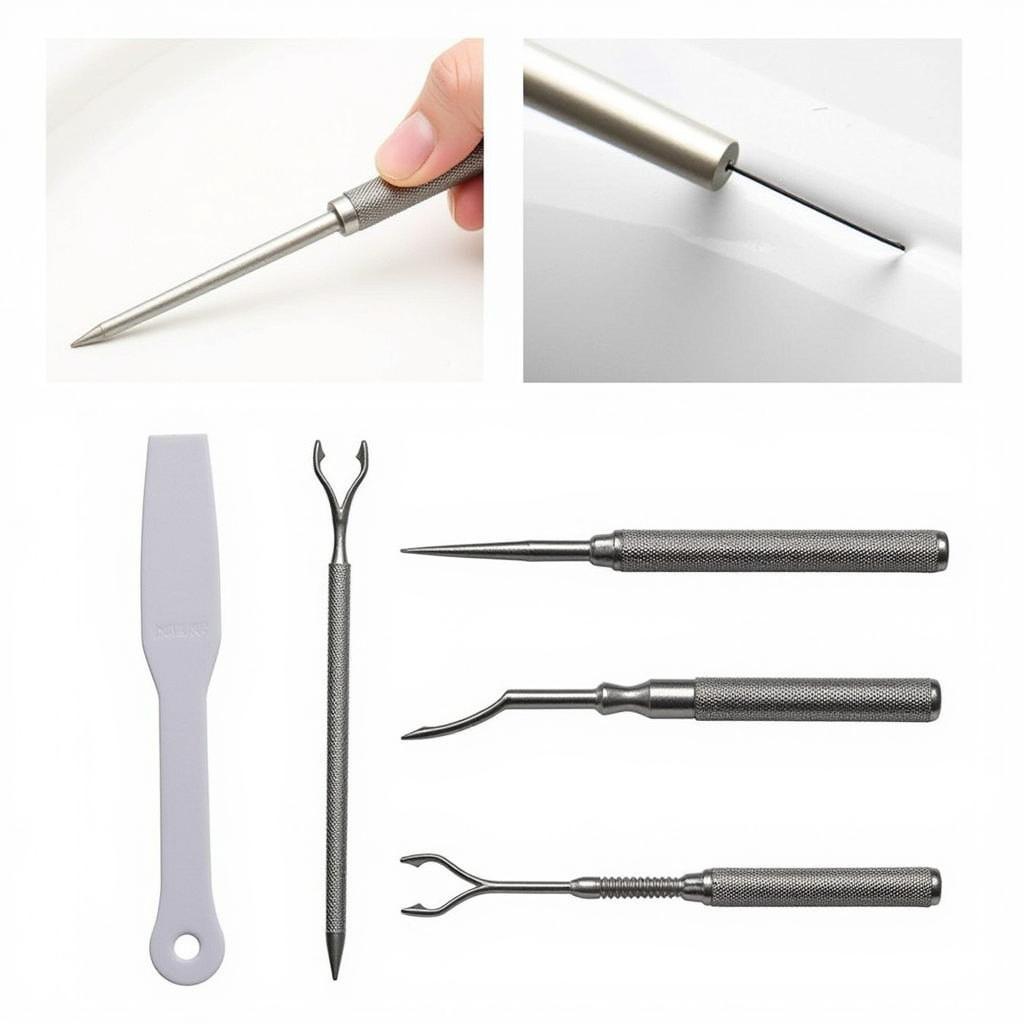 Various Car Detailing Crevice Tools