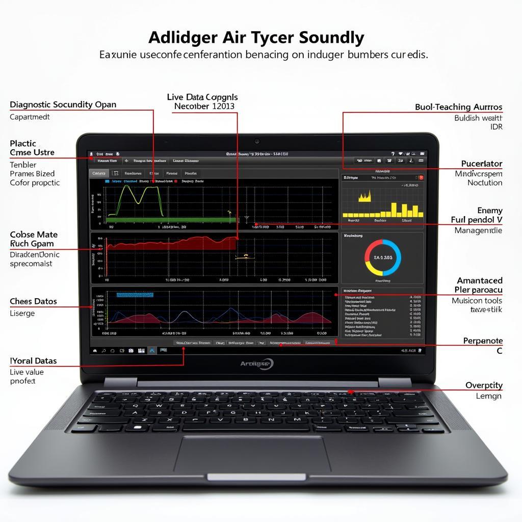 Car Diagnostic Software Interface on a Laptop