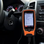 OBD2 Scanner Connected to a Car's Diagnostic Port