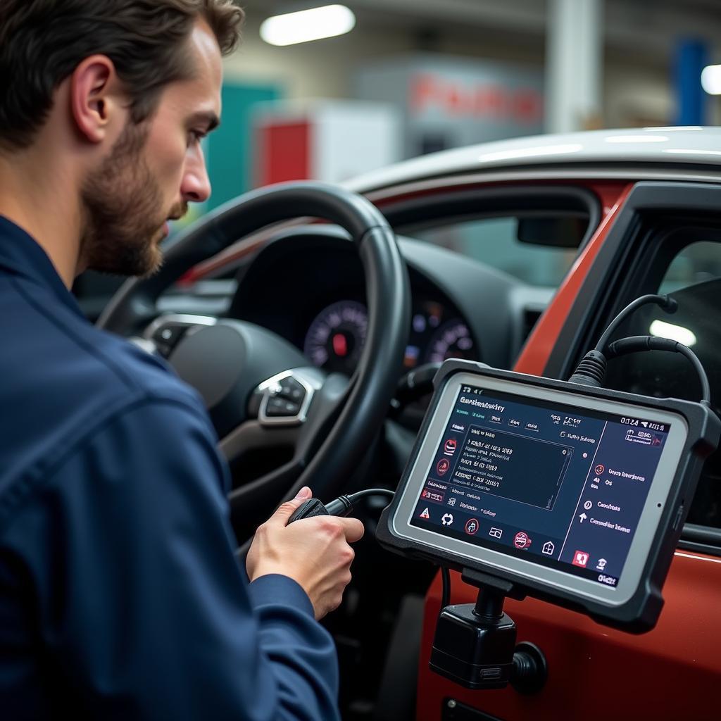 Car Diagnostic Tool in Use - South Africa