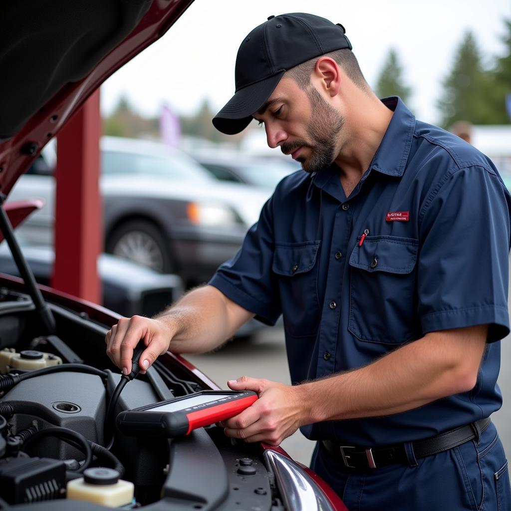 Using Car Diagnostic Tools at the Langley Car Show