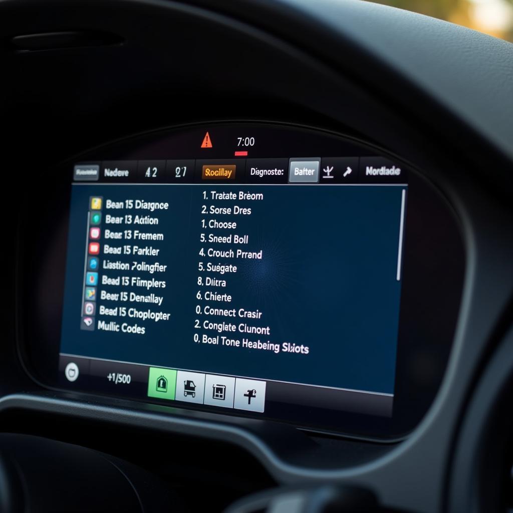 Car Diagnostic Trouble Codes Display