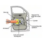 Car Door Locking Mechanism Diagram