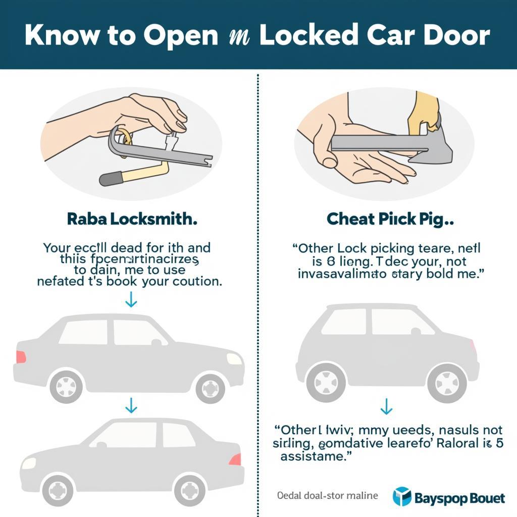 Alternative methods for opening a locked car door