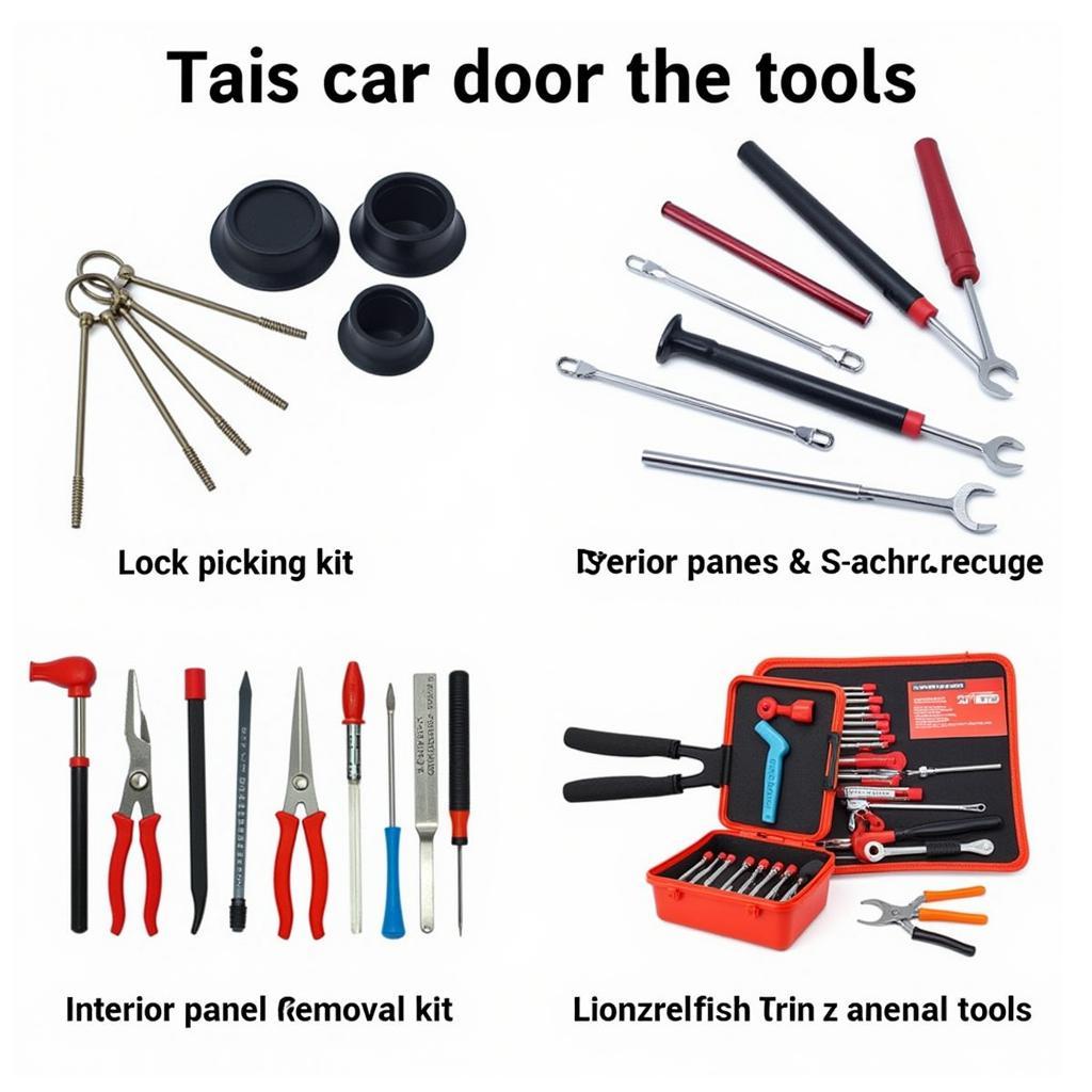 Different Types of Car Door Tool Kits