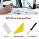 DIY Car Door Unlocking Tools: Slim Jim, Wedge, Inflatable Air Bag, and Long Reach Tool