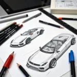 Selecting the right car drawing tools