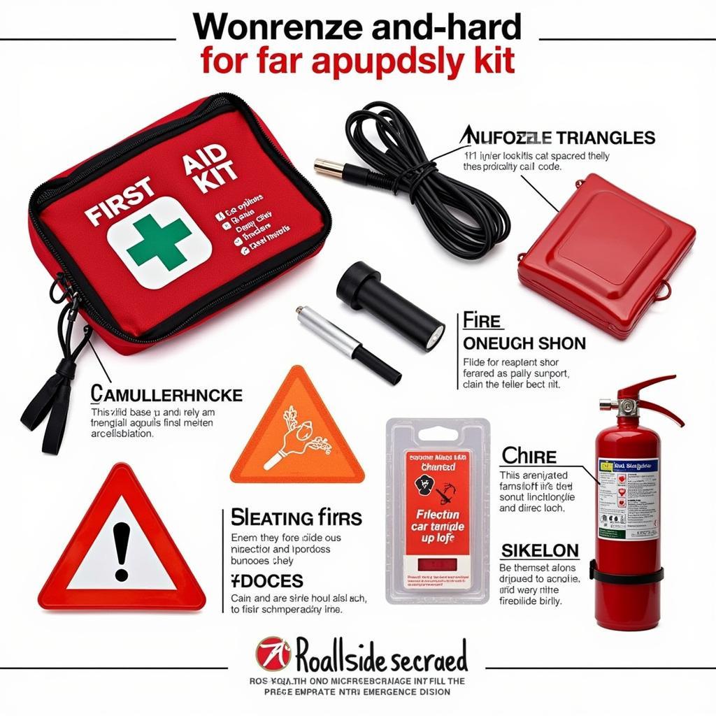 Car Emergency Kit with Safety Equipment