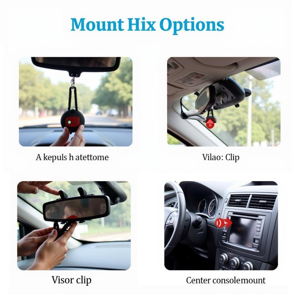 Car Escape Tool Mounting Options