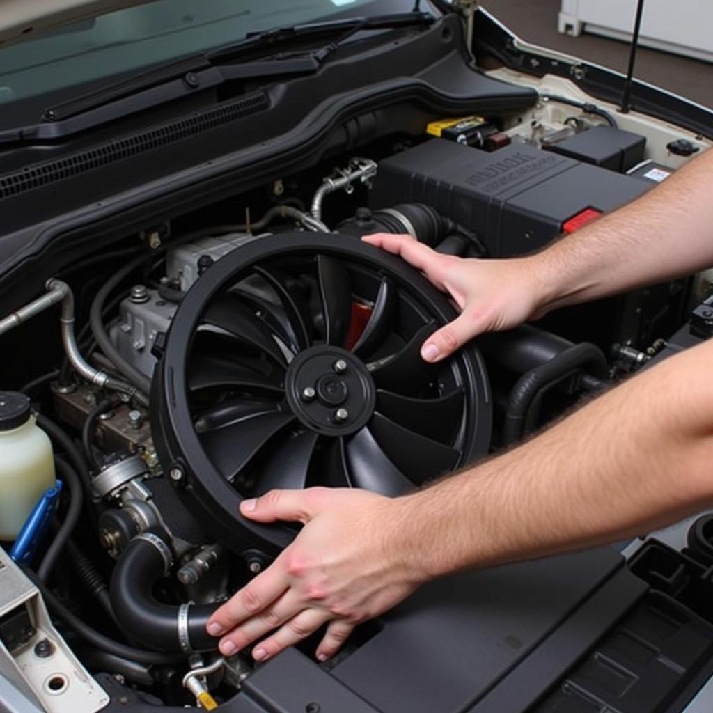 Replacing a car fan