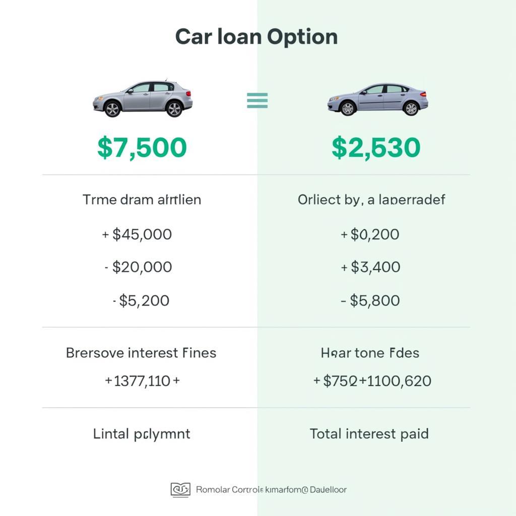 Comparing Car Loan Options with a Calculator