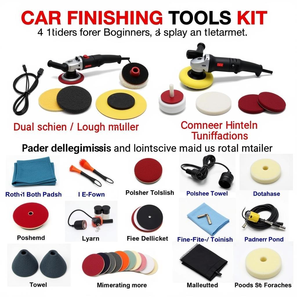 Car Finishing Tools Kit