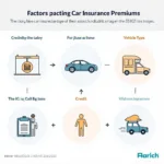 Car Insurance Factors Affecting Premiums in 55102