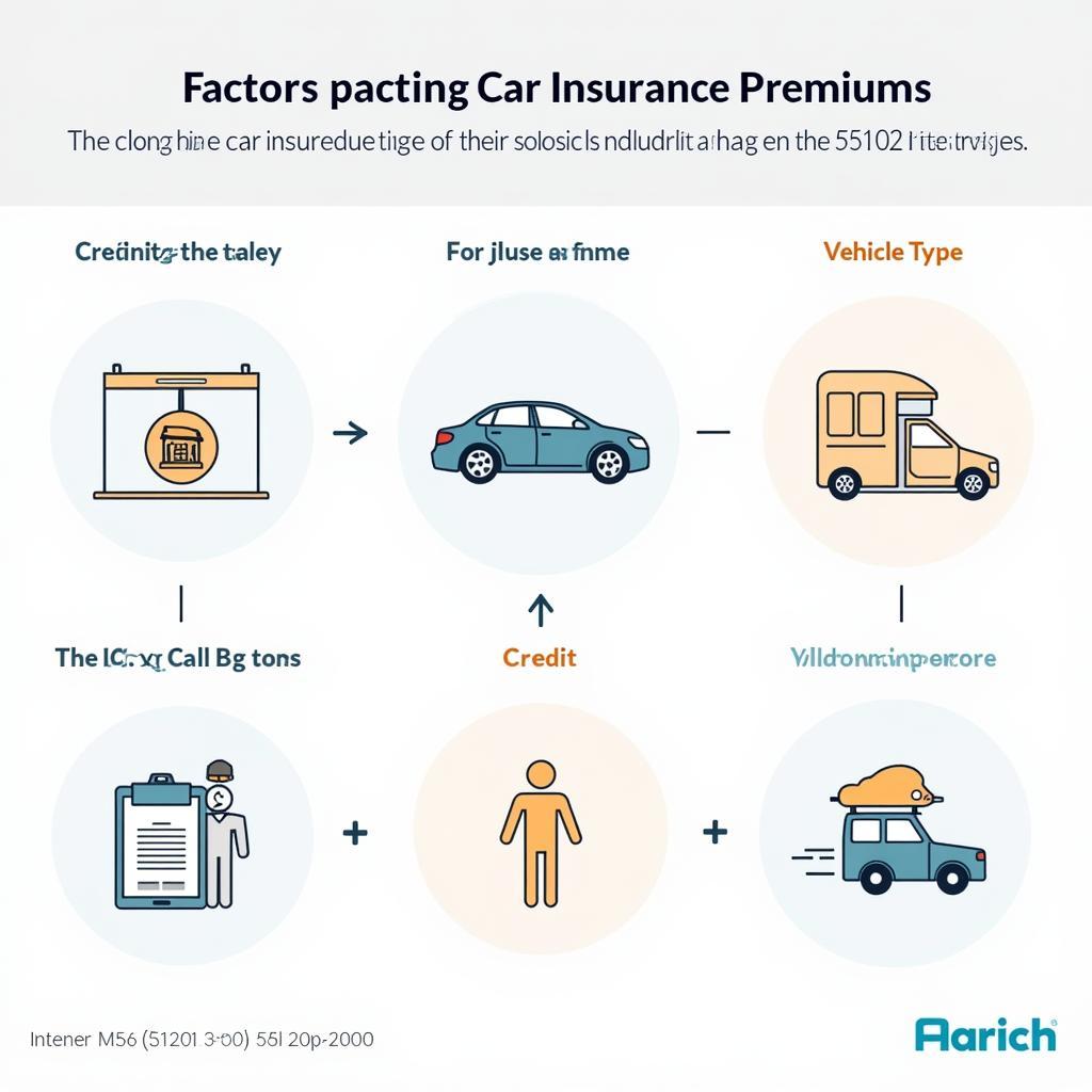 Car Insurance Factors Affecting Premiums in 55102