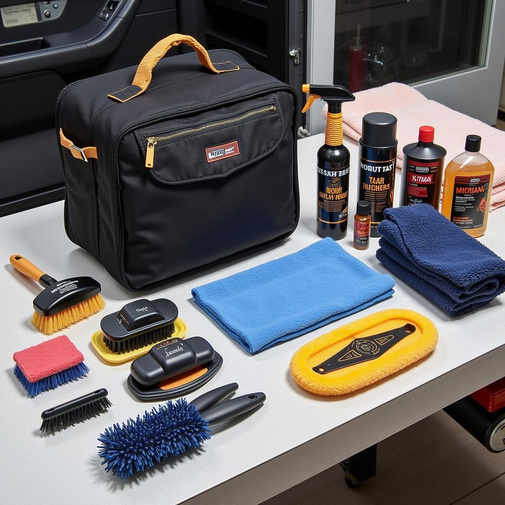 Essential Car Interior Detailing Tools Kit