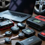 Car Key Programming Tools in Use