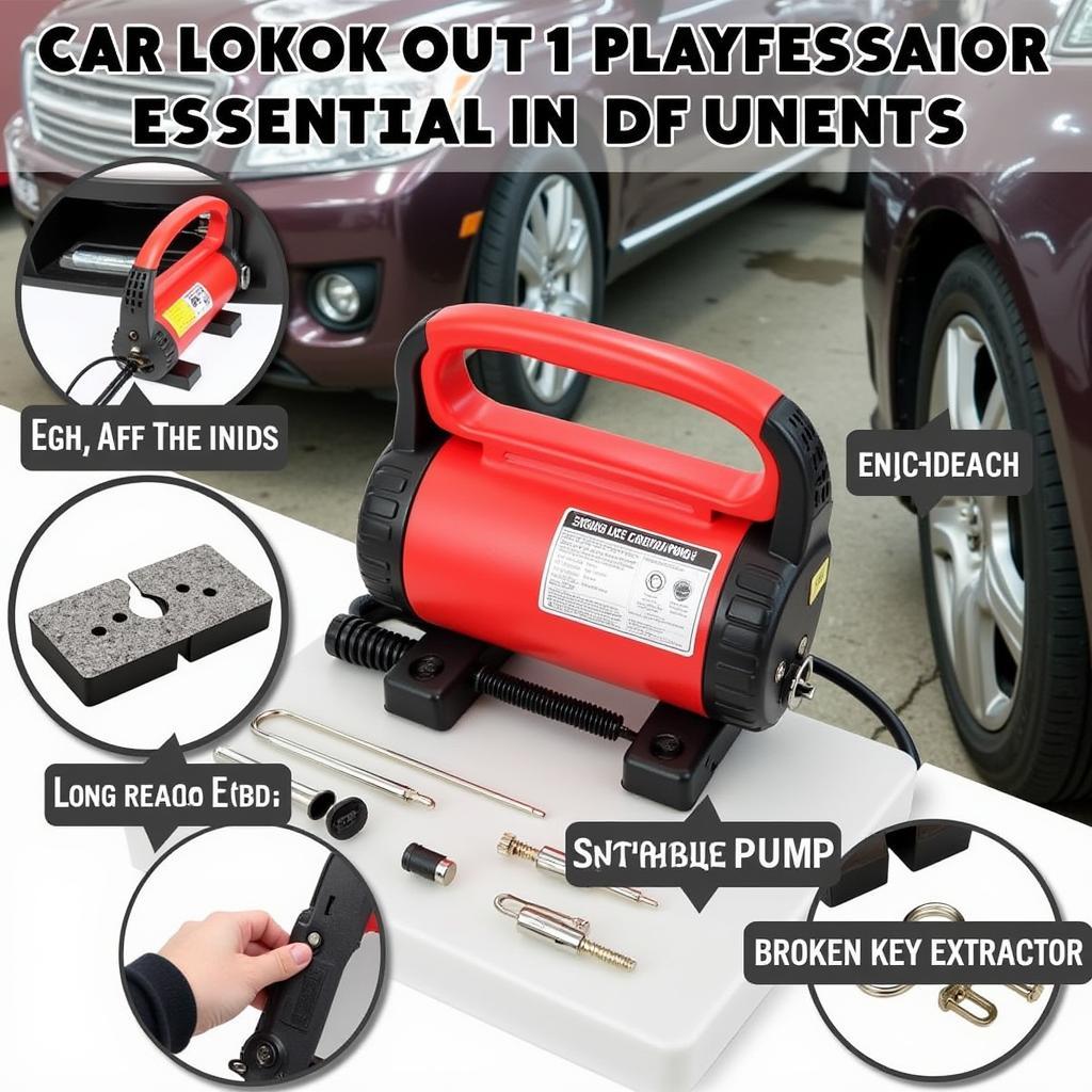 Essential Car Lockout Tools Kit Components