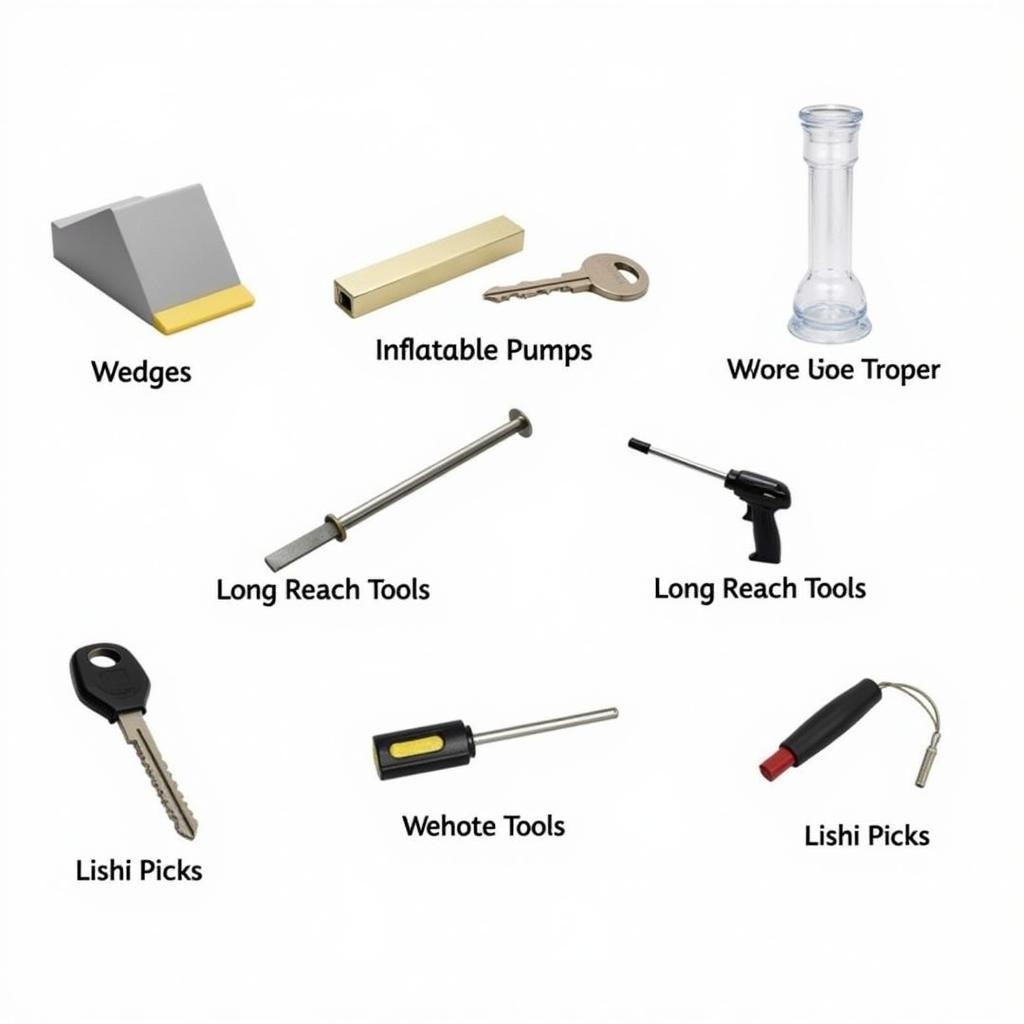 Variety of Car Lockout Tools