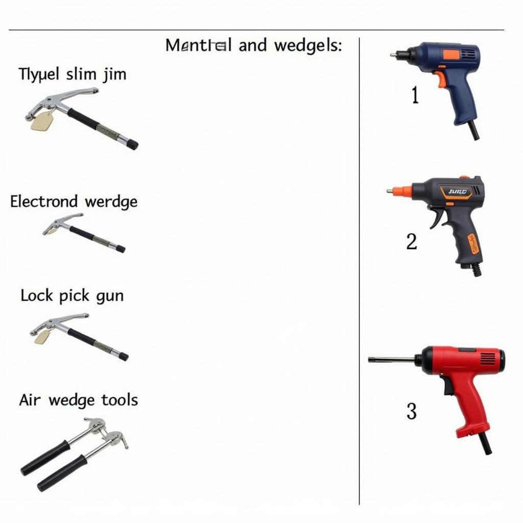 Different Types of Car Opening Tools