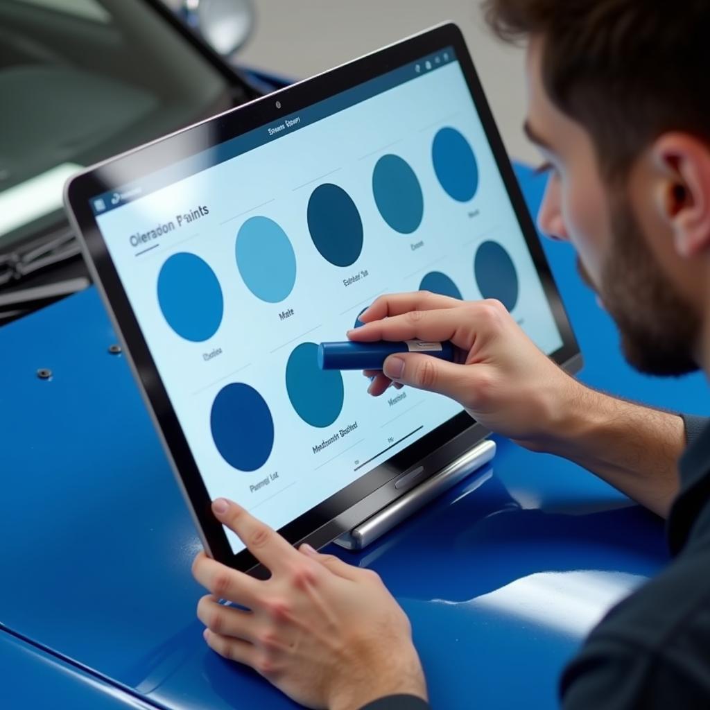 Car Paint Online Tool: Color Selection