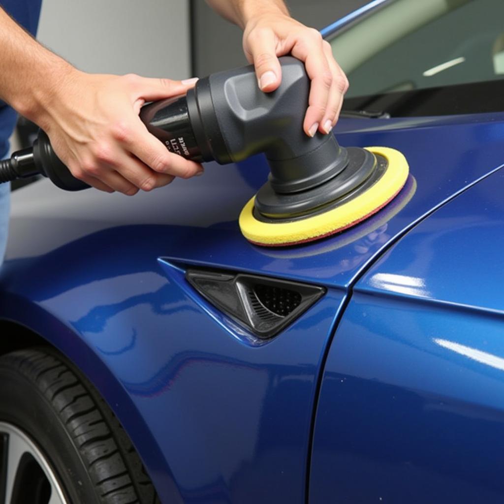 Polishing Car Paint for a High-Gloss Finish