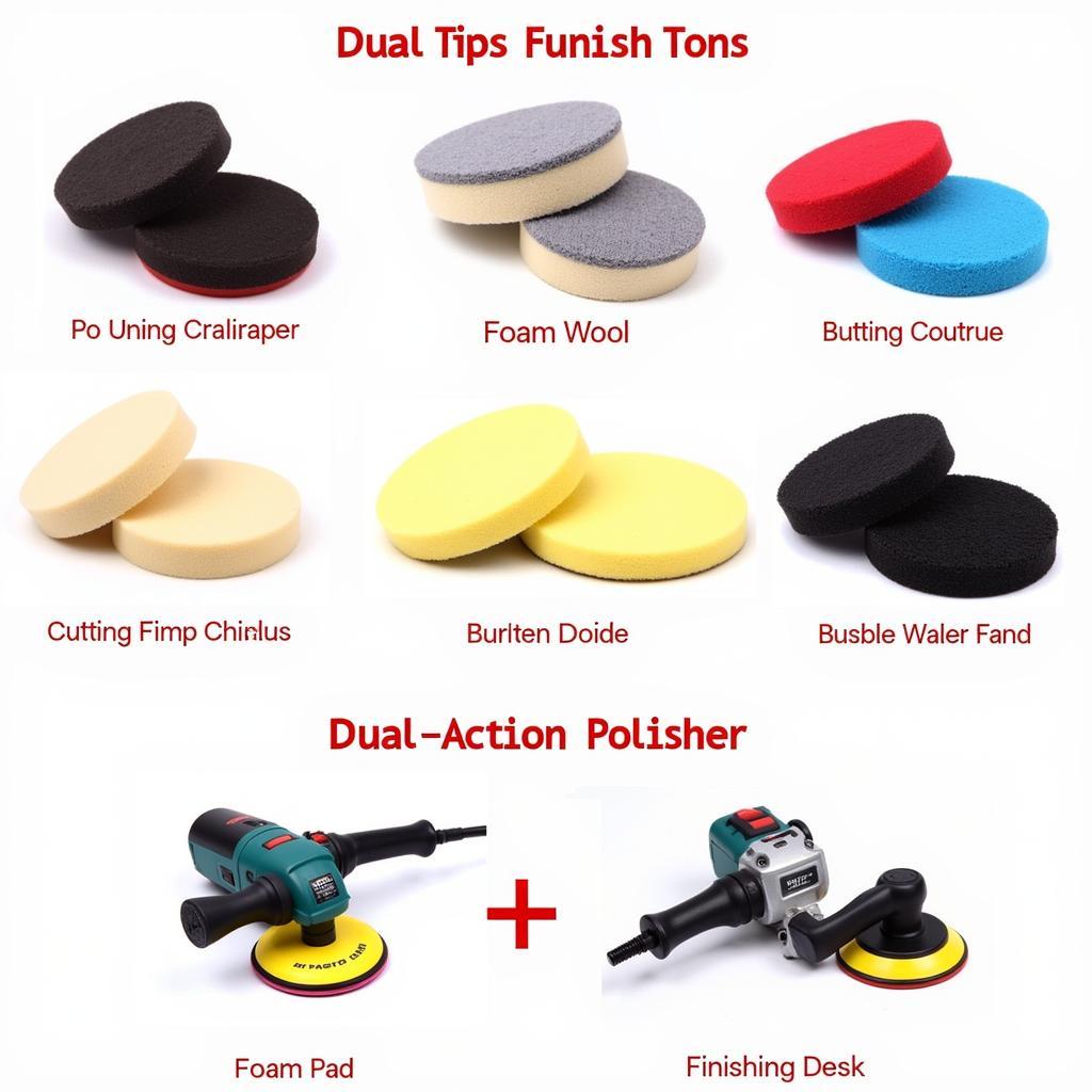 Car Painting Finishing Tools: Polishing Pads and Buffing Compounds