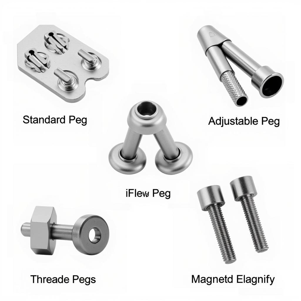 Different types of car pegs