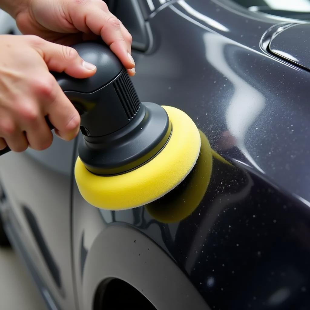 Car Polishing Process Demonstration