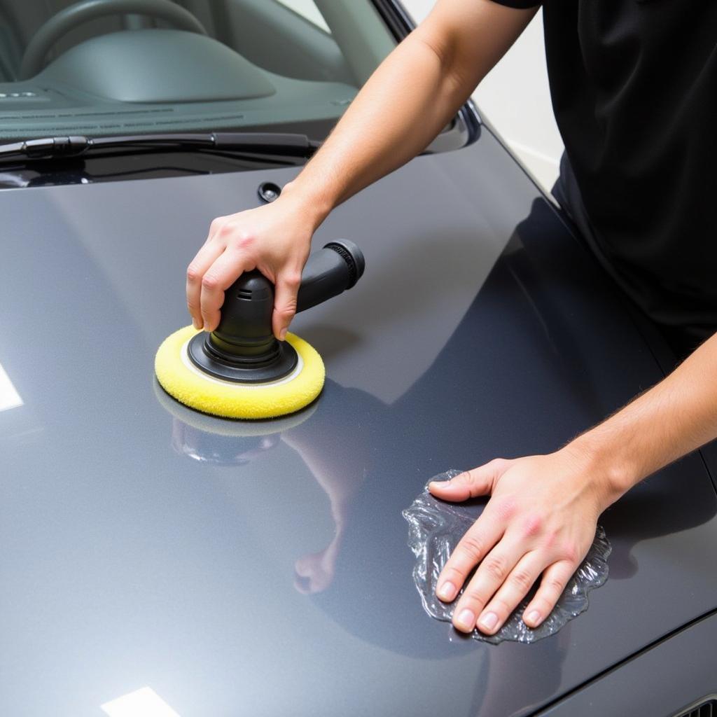 Car Polishing with a Dual-Action Polisher