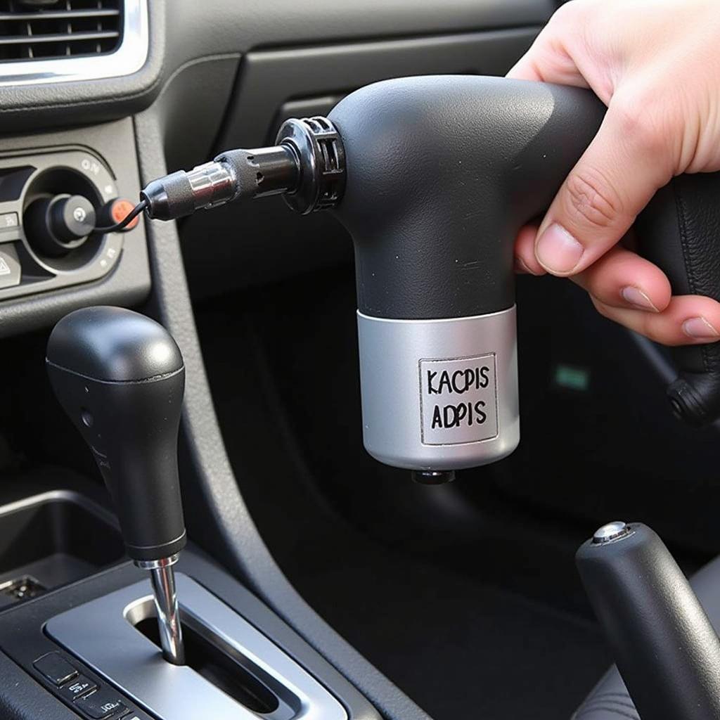 Car Power Adapter powering an Impact Wrench