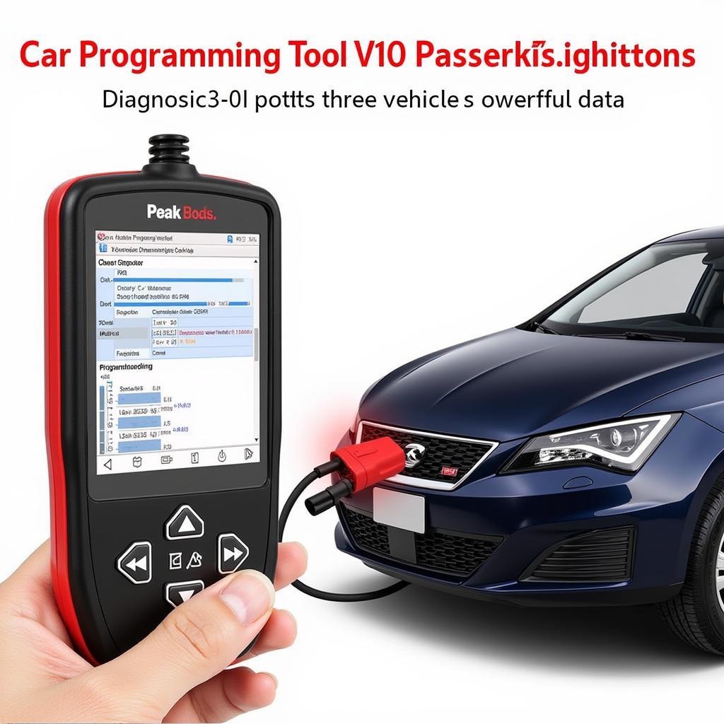 Car Programming Tool V10 Diagnostics in Action