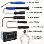 Professional Car Radio Removal Tool Set for Different Car Models