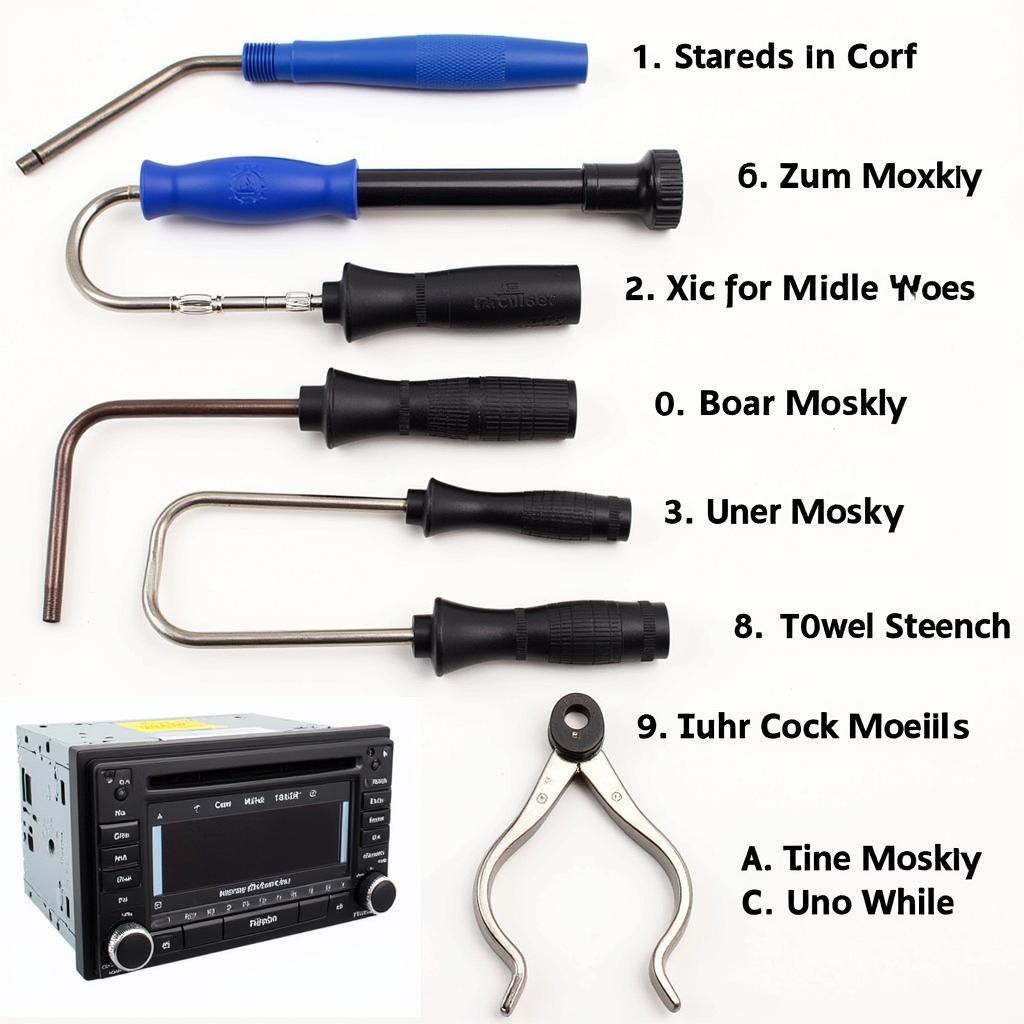 Professional Car Radio Removal Tool Set for Different Car Models