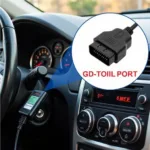 Car Remote Scan Tool Connected to OBD Port