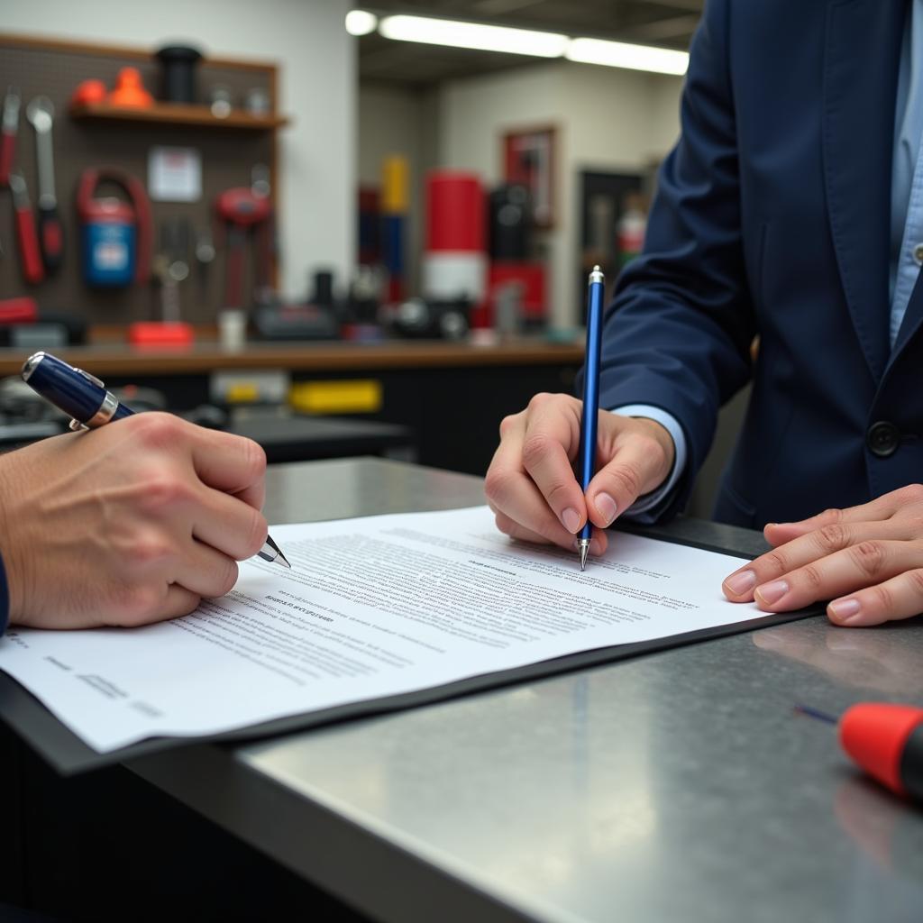 Car Repair Tool Hire Agreement